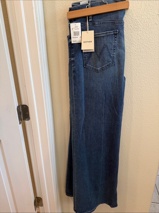MOTHER Denim - MOTHER Dark Blue Wide-Leg Jeans